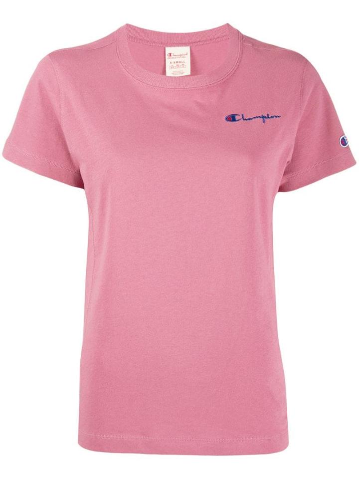 Champion Logo Detail T-shirt - Pink