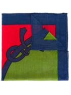 Colour Block Square Pocket, Adult Unisex, Blue, Roberta Di Camerino Vintage