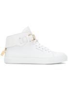 Buscemi Buckled Hi-top Sneakers - White