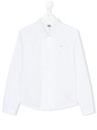 Karl Lagerfeld Kids Teen Pleated Front Shirt - White