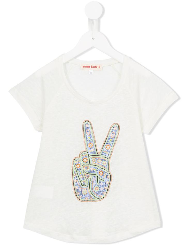 Anne Kurris Spice Peace T-shirt, Girl's, Size: 10 Yrs, White