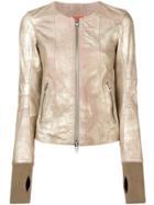 S.w.o.r.d 6.6.44 Metallic Leather Jacket - Gold