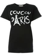 Être Cécile 'coucou Paris' T-shirt, Women's, Size: Small, Black, Cotton