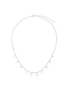 Shay 18k White Gold Love Necklace - Metallic