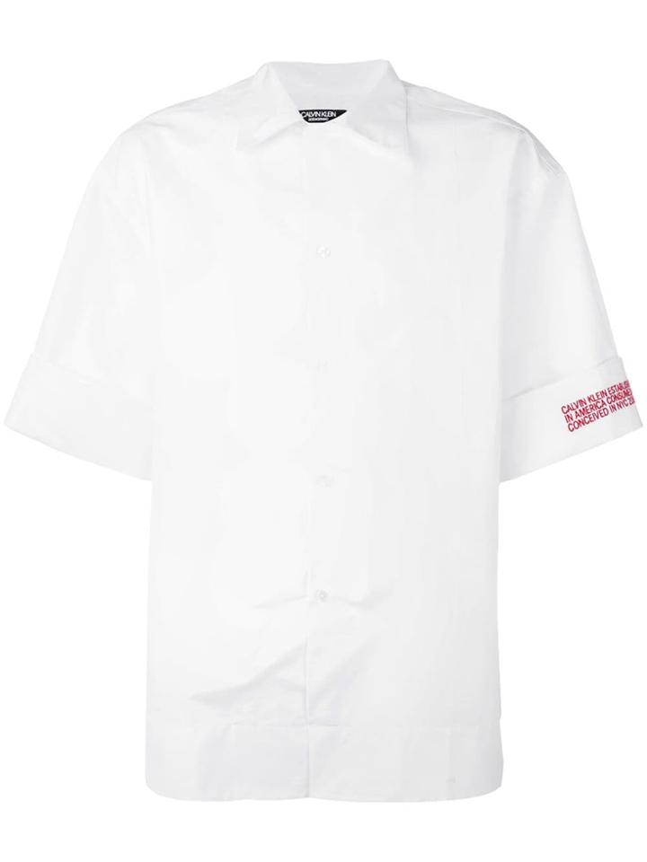 Calvin Klein 205w39nyc Contrast Logo Shirt - White