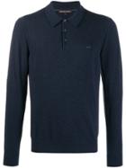 Michael Kors Long Sleeve Polo Shirt - Blue