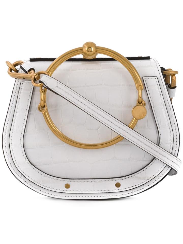 Chloé Small Nile Bracelet Bag - White