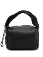 Kara Drawstring Handle Bag - Black
