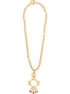 Chanel Pre-owned Loupe Pendant Necklace - Gold