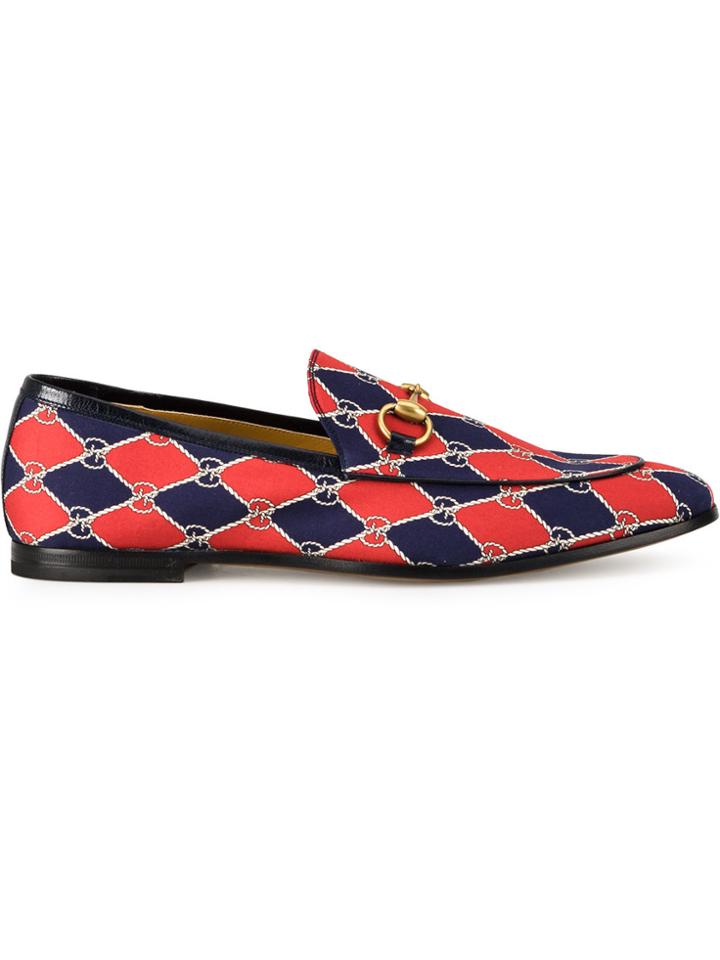 Gucci Gg Supreme Jordaan Loafers - Blue