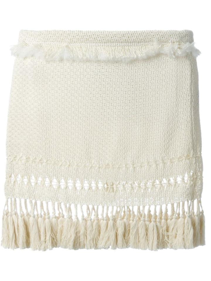Isabel Marant 'tifen' Skirt, Women's, Size: 40, White, Viscose/cotton