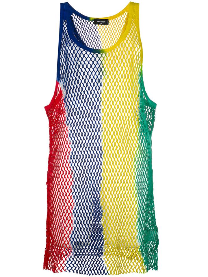 Dsquared2 Mesh Shift Dress - Multicolour