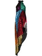 Attico Halterneck Sequin Dress - Multicolour