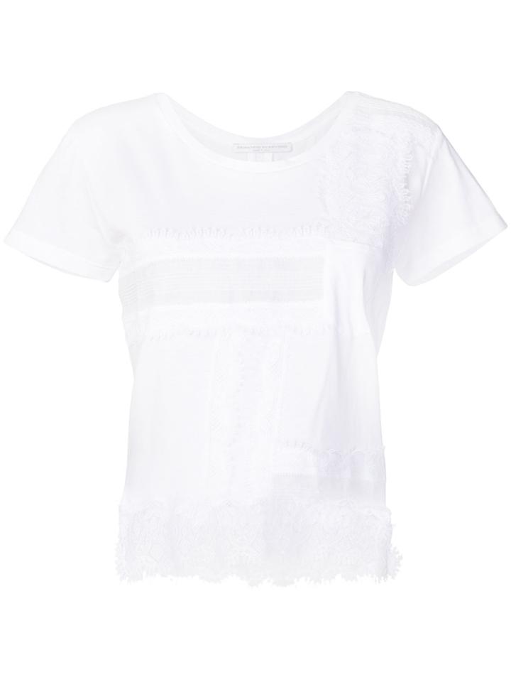 Ermanno Scervino Lace Trim T-shirt - White