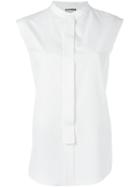Jil Sander Sleeveless Band Collar Shirt