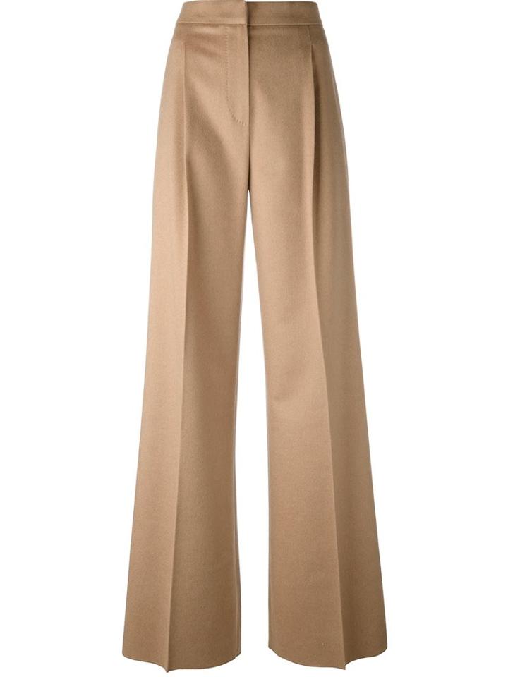 Max Mara 'emma' Trousers, Women's, Size: 40, Nude/neutrals, Camel Hair