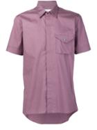 Vivienne Westwood Man Orb Embroidered Pocket Shirt, Men's, Size: 52, Pink/purple, Cotton/spandex/elastane