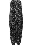 Dolce & Gabbana - Polka Dot Jumpsuit - Women - Silk/cotton/polyamide/spandex/elastane - 40, Black, Silk/cotton/polyamide/spandex/elastane