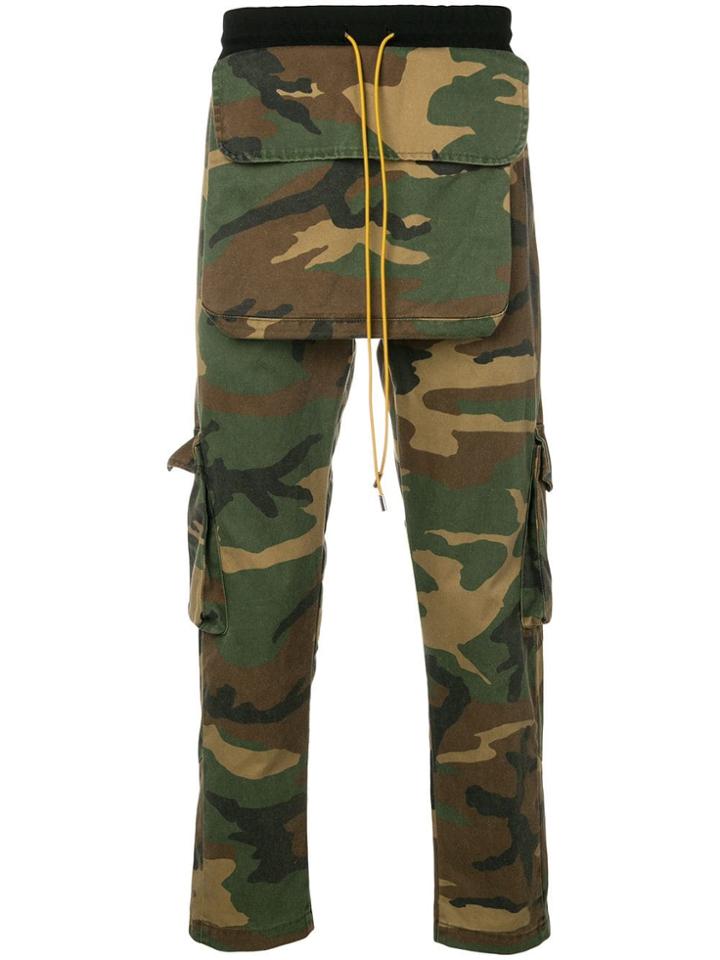 Rhude Rhude 01acp07101 Camo Cotton - Green