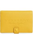 Burberry Small Vintage Check And Leather Folding Wallet - Yellow &