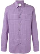 Paul Smith - Classic Long Sleeve Shirt - Men - Cotton - 16, Pink/purple, Cotton