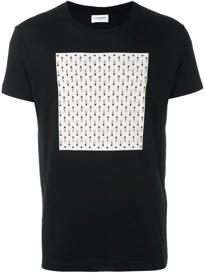 Saint Laurent Square Print T-shirt