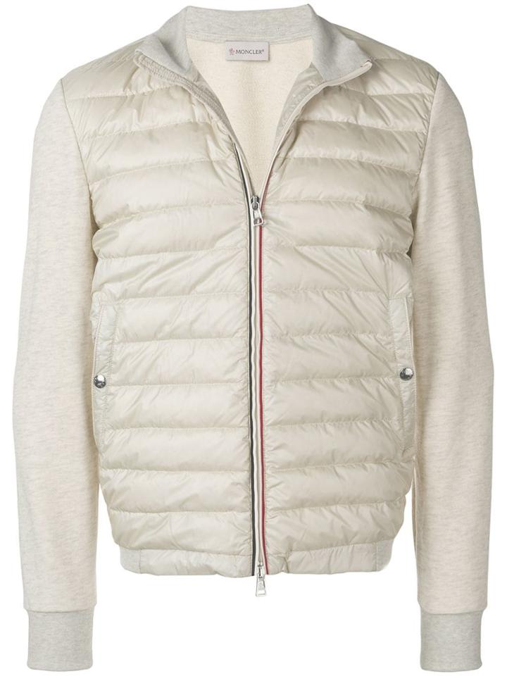 Moncler Zipped Bomber Jacket - White
