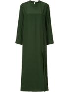 Matin Wide Strap Long Dress - Green