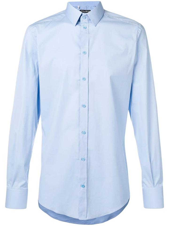 Dolce & Gabbana Classic Plain Shirt - Blue