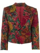 Kenzo Vintage Woven Floral Jacket - Pink & Purple