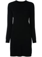 Twin-set Long-sleeve Jumper Dress, Women's, Size: Medium, Black, Viscose/polyester