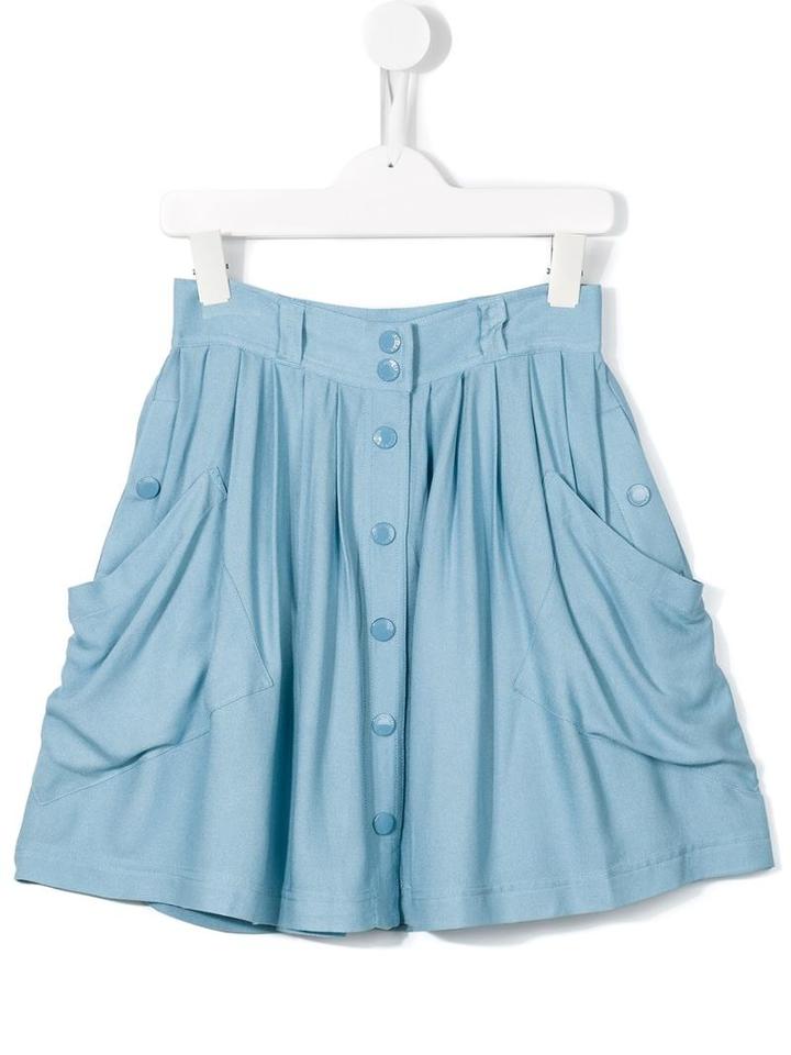 Stella Mccartney Kids Side Pocket Skirt, Girl's, Size: 8 Yrs, Blue
