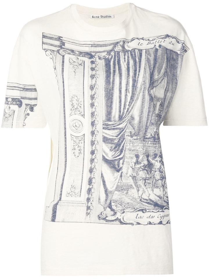 Acne Studios Theatre Print T-shirt - Neutrals