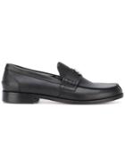 Roberto Cavalli Kids Teen Logo Plaque Loafers - Black