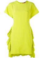 No21 Ruched Hem Dress - Yellow & Orange