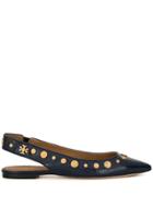 Tory Burch Kira Stud Slingback Flats - Blue