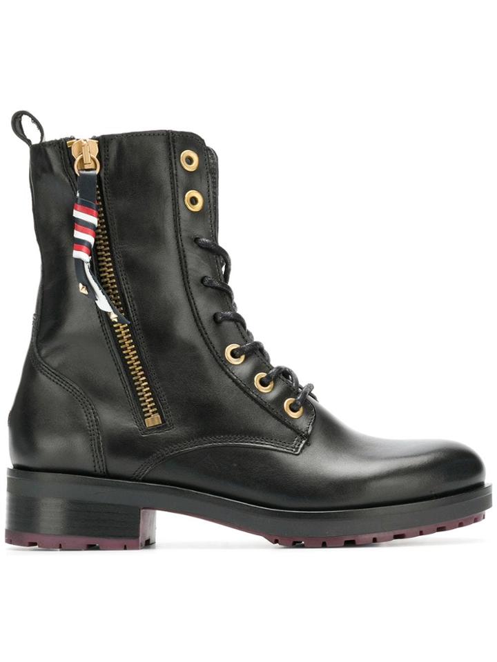 Tommy Hilfiger Tommy Hilfiger Fw0fw03585990 990 Calf Leather - Black