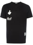 Moncler Stickers T-shirt, Men's, Size: Small, Black, Cotton