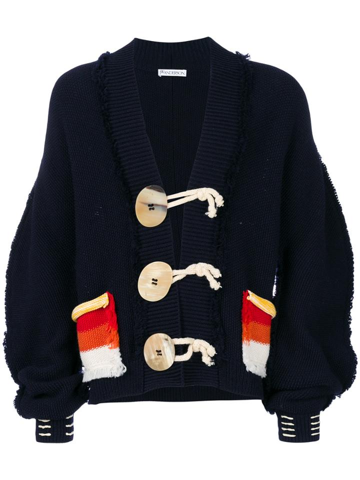 Jw Anderson Oversized Cardigan - Blue