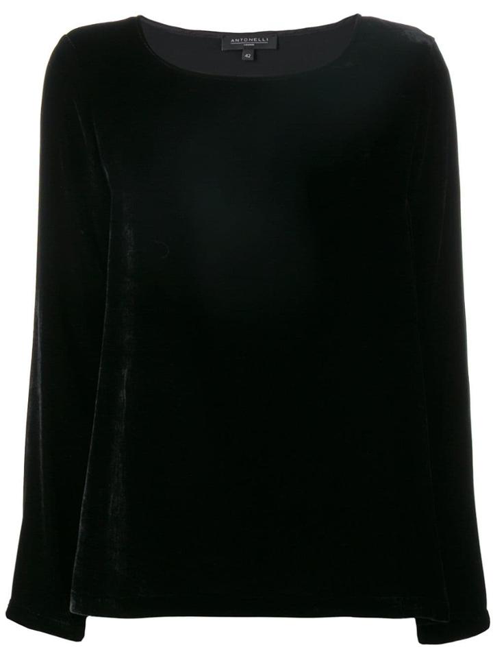 Antonelli Velvet Blouse - Black
