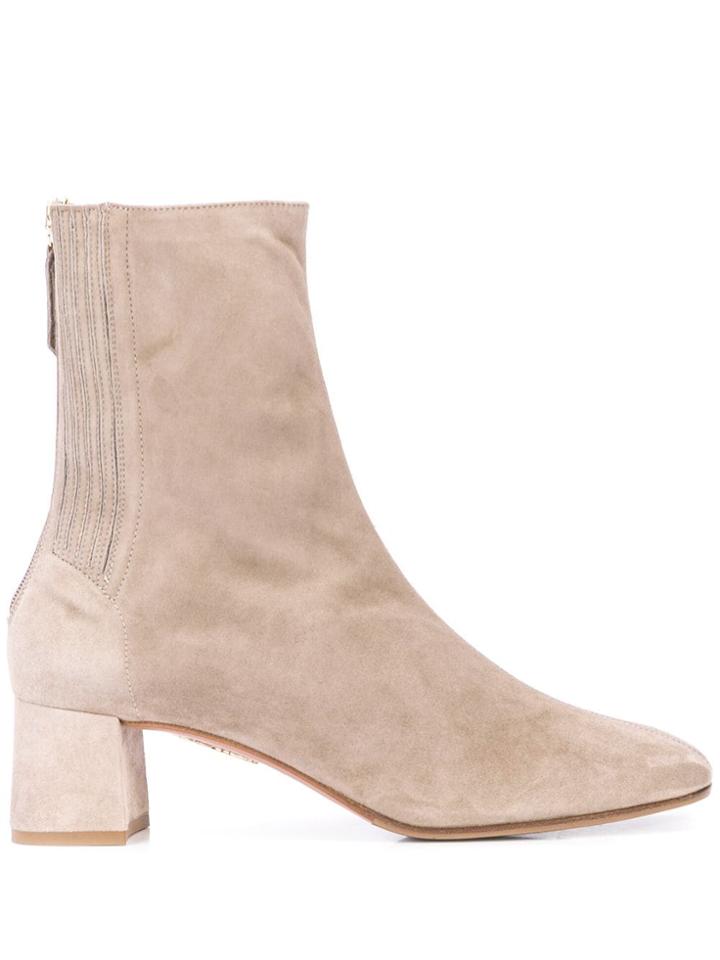 Aquazzura Saint Honore Ankle Boots - Grey
