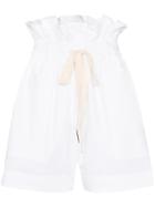 3x1 Dwight Paperbag Waist Cotton Shorts - White