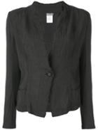 Kristensen Du Nord - Distressed Blazer - Women - Cotton/linen/flax - 3, Grey, Cotton/linen/flax