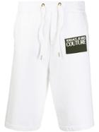 Versace Jeans Couture Front Logo Patch Track Shorts - White