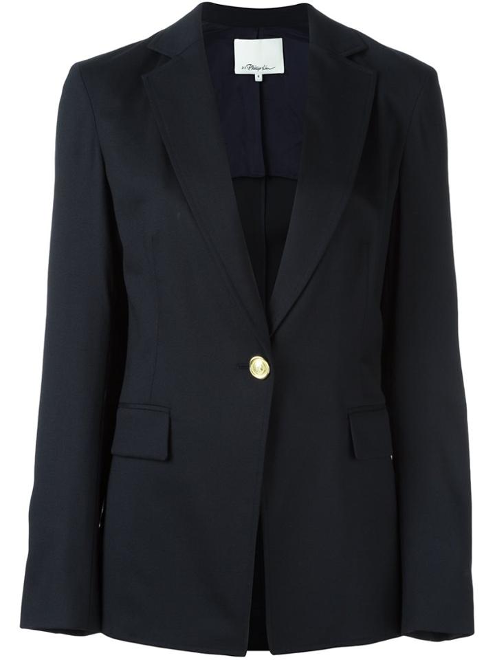 3.1 Phillip Lim Single Button Blazer - Blue