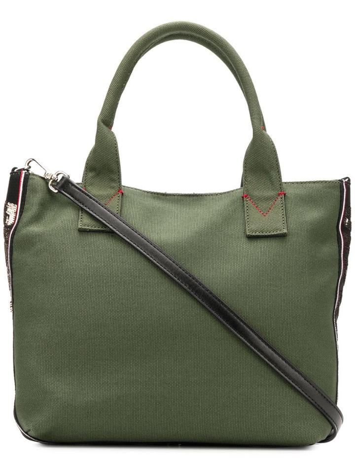 Pinko Side Logo Tote Bag - Green