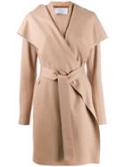 Harris Wharf London Wrap Coat - Neutrals