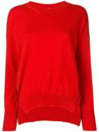 Mauro Grifoni Button Detail Jumper - Red