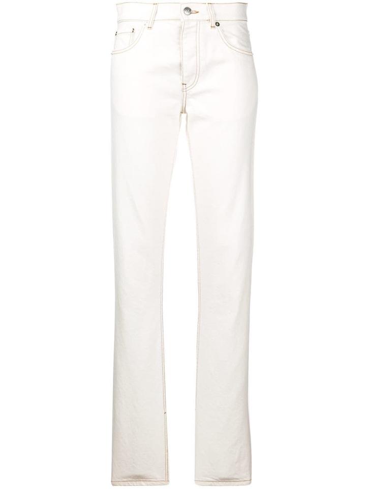 Ganni Straight Fit Trousers - White