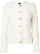 Marc Jacobs Perforated Knit Cardigan - Neutrals